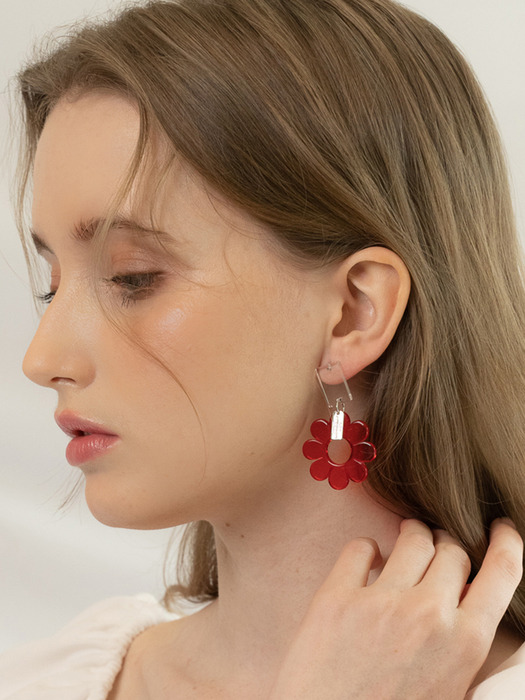 Acrylic flower earrings