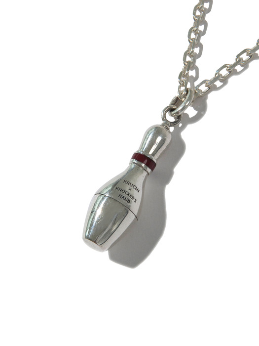 Bowling pin necklace (silver)