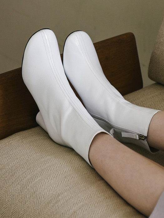 3COLOR COSY BOOTS WHITE