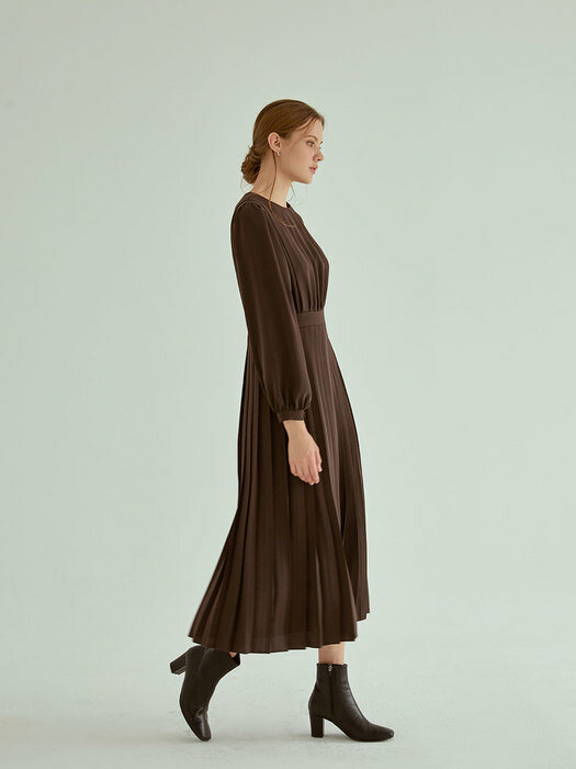 Formal Pleats Long Ops[brown]