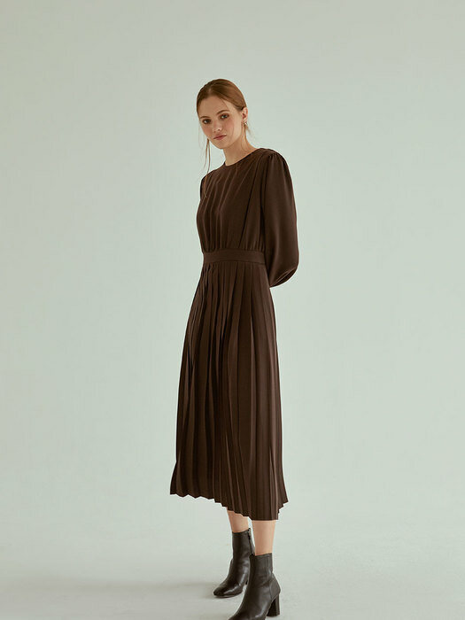 Formal Pleats Long Ops[brown]