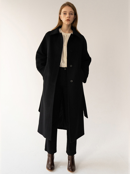 [FW20 ESSENTIAL] 캐시미어 Cashmere Single Coat Black