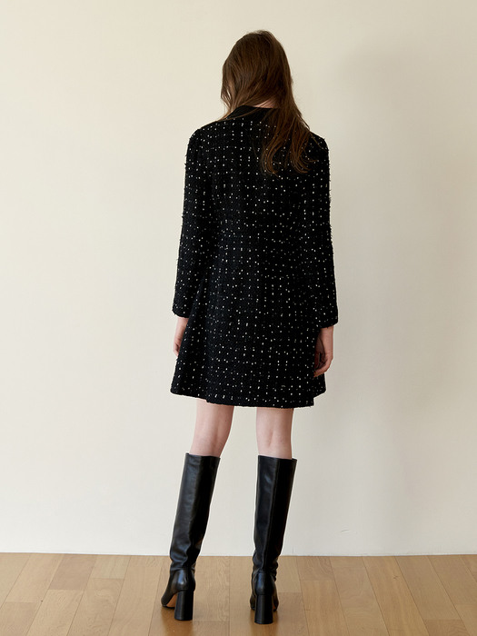 Stella Tweed Dress_Black