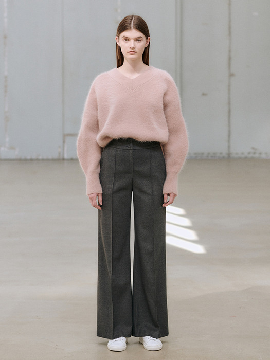 20WN pin-tuck wide pants [CHA]