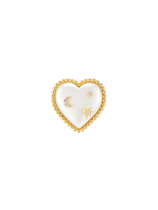 Heart Milky way Pearl Brooch_BCH0091