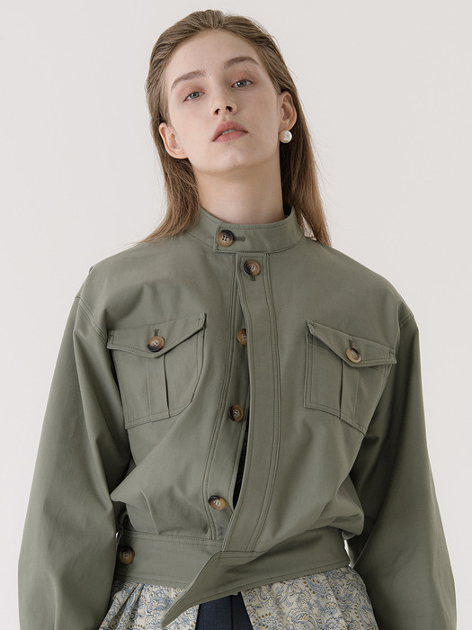 bomber jacket (khaki) - T1