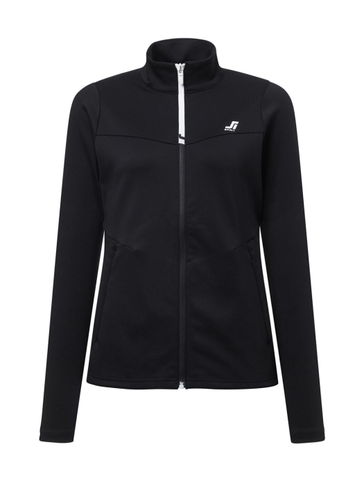 ESS Track Top 블랙 로고배색 여자 긴팔점퍼 JFJU1A261BK