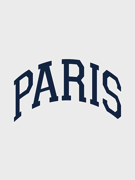 [MOOZ X WAFS] college logo PARIS city 맨투맨