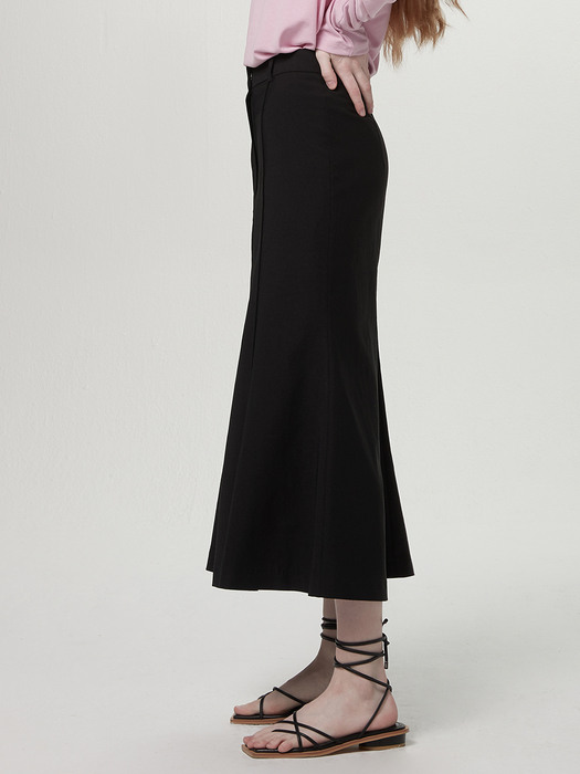 Long mermaid skirt - Black