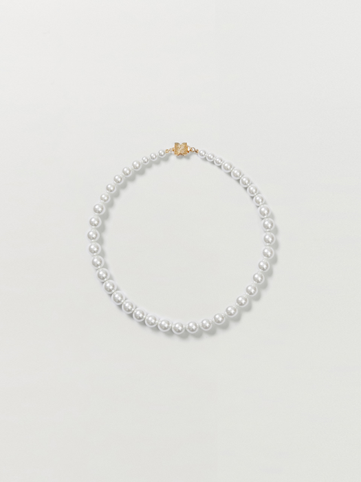 STEPHANIE Pearl Necklace - Pearl White