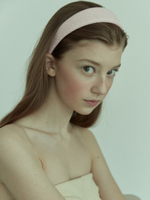 Baby Pink Tweed Headband