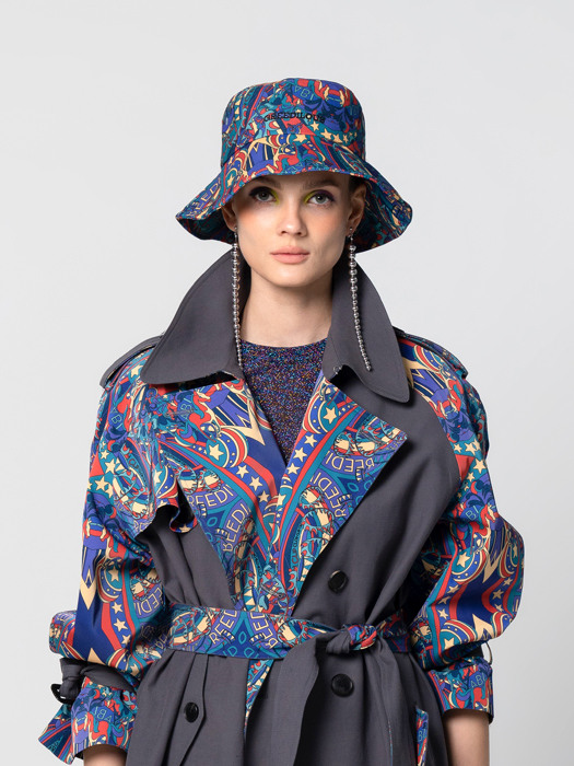 CIRCUS PONY PRINT BUCKET HAT