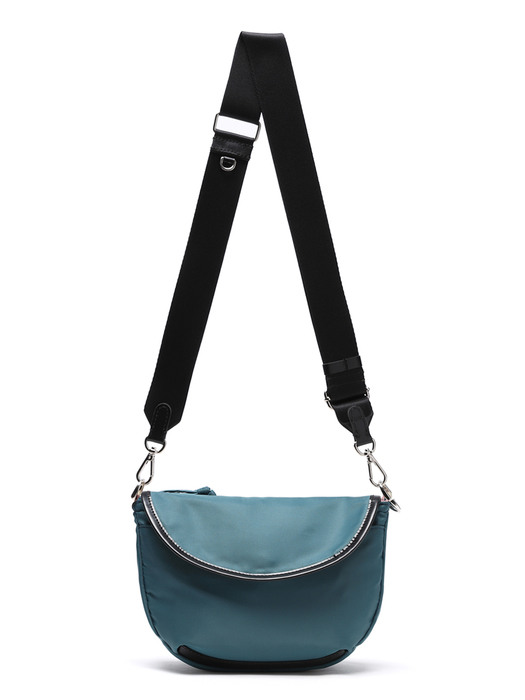 IN HALF MOON CROSSBODY BAG (BLUE GREEN)