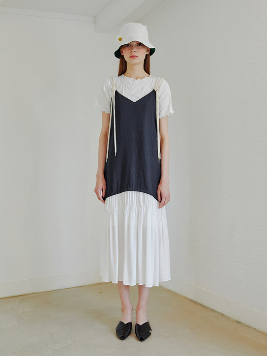 Rope Strap Dress, Navy