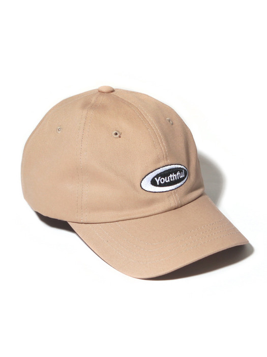 OVAL CURVED CAP-BEIGE