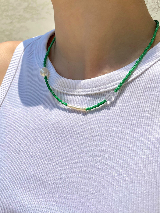 Green Pearl Necklace