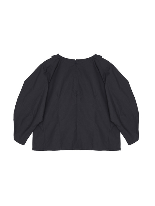[EXCLUSIVE] FW21 Cocoon Sleeve Blouse Charcoal