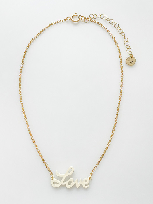 Love Letter Necklace (Ivory)
