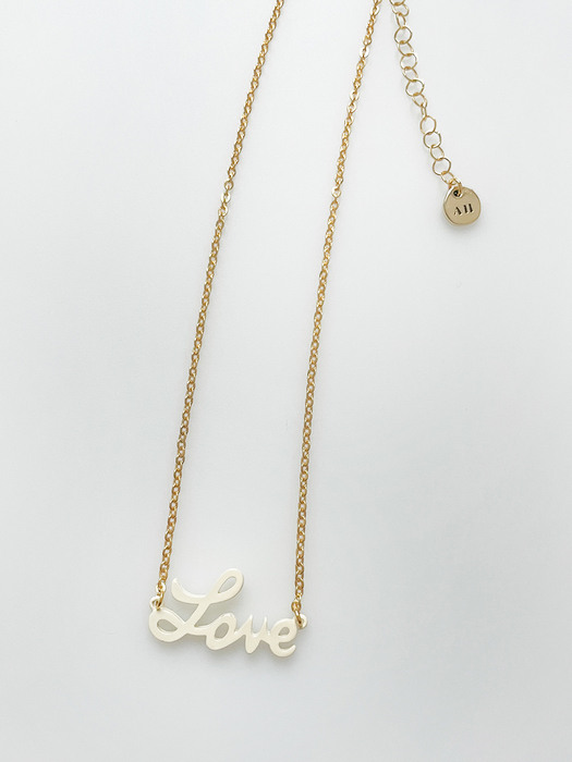 Love Letter Necklace (Ivory)