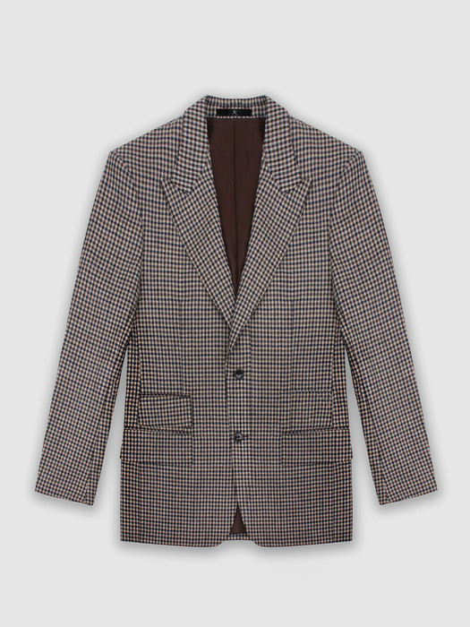 ITALY BROWN CHECK JACKET