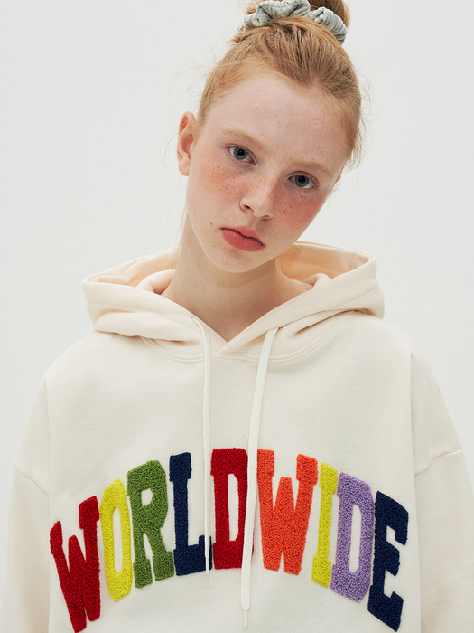 RAINBOW WORLDWIDE HOODIE_IV(21SSTP04)