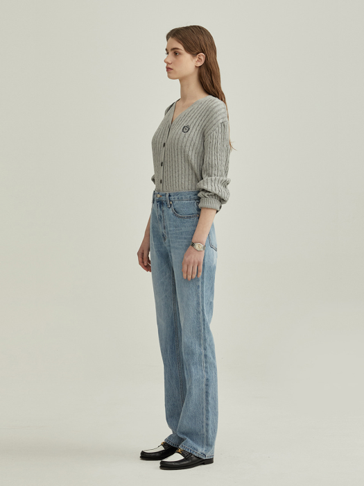 ESSENTIAL SEMI BOOT-CUT JEANS LIGHT BLUE_UDPA2A206B1