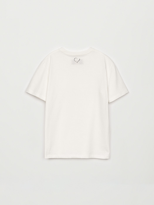 BASIC FIT POCKET TOP IN WHITE