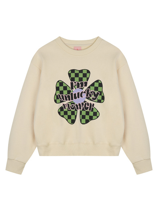 Flower symbol sweatshirt_Ivory