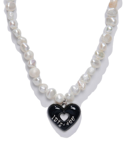 lotsyou_ Candy Pop Pearl Necklace Black