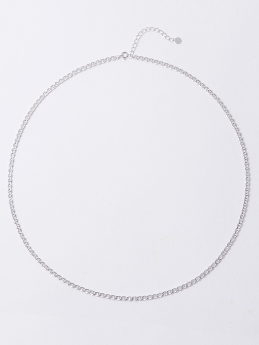 Silver Long Necklace, Lea