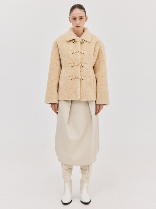 Wool Shearing Coat_Light Yellow