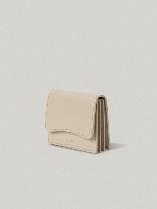 COLLINE ACCORDIAN CARD WALLET IN BEIGE