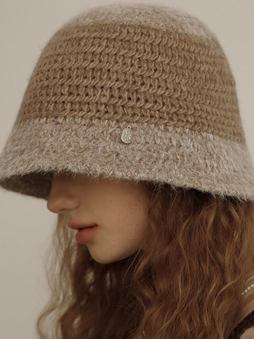 [단독]Clossy knit bucket hat_5color