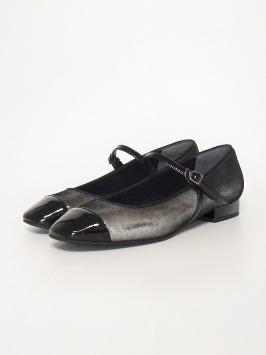 HESTER - Square Toe Mary Jane / Cubic Silver