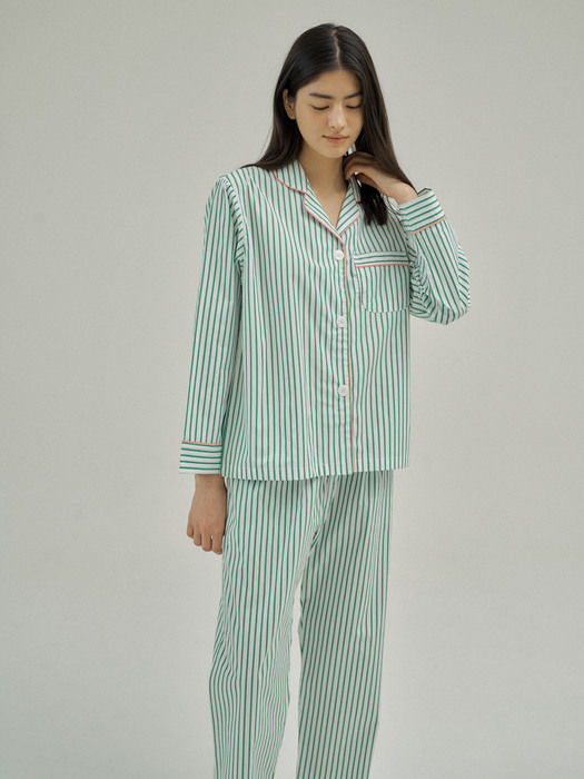 (w) Green Tea Pajama Set