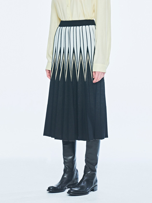 ZABAR KNIT SKIRT, BEIGE