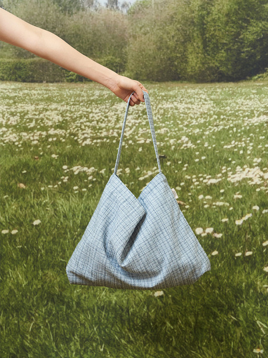Tweed Eco Bag_Blue