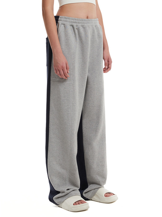 Colorblocked Lounge Pants_GREY