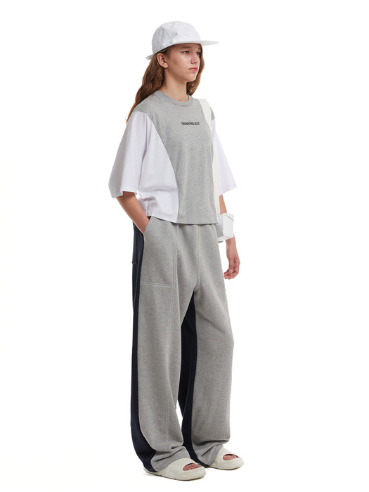 Colorblocked Lounge Pants_GREY