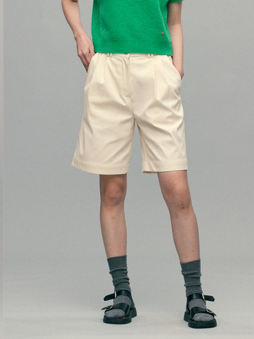 State Cotton Shorts (Ecru)