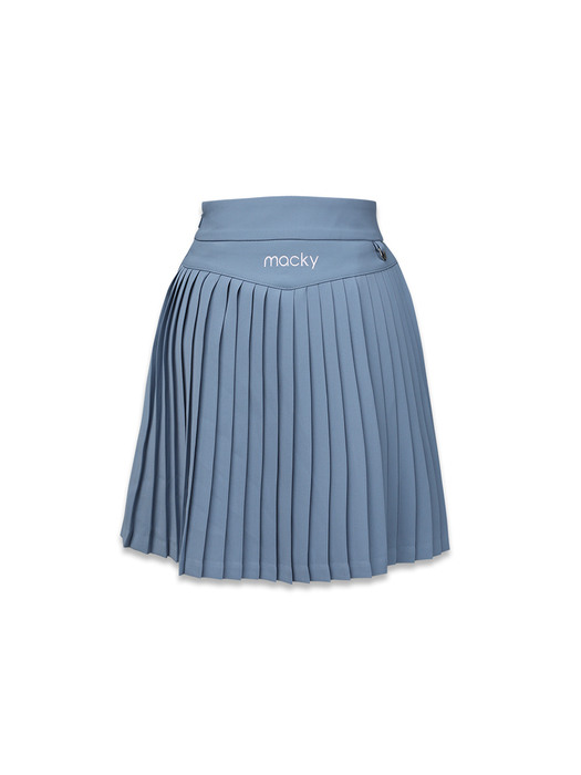 daisy pleats skirt sky blue
