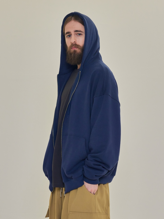 CB SWEAT HOOD ZIP UP (NAVY)