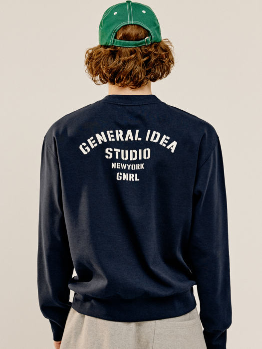 UNISEX GNRL 스웨트 셔츠 [NAVY] / SBC1U02011