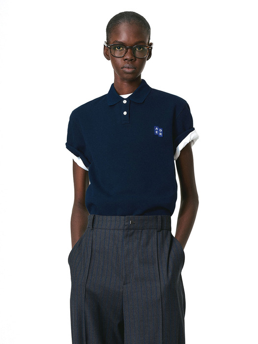 ポロシャツ ADERERROR Sig; BL Tag polo t-shirt 01 org.jpg