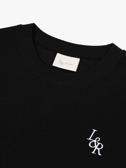 L&R Slim Crop T-Shirt Black