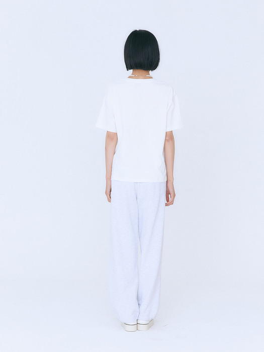 MAY T 5월 튤립 오가닉 탄생화 티셔츠 WHITE