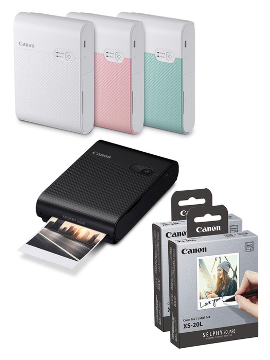 캐논 정품 셀피 스퀘어 SELPHY SQUARE QX10 40매패키지 포토프린터 핸드폰 사진인화