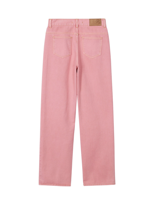 Dyeing Denim Pants in Pink VJ3ML062-72