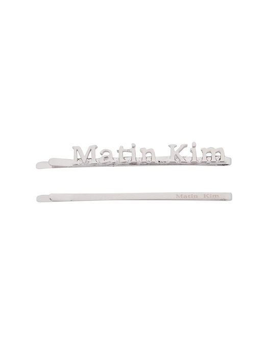 MATIN POPPIN HAIR CLIPS SET IN SILVER