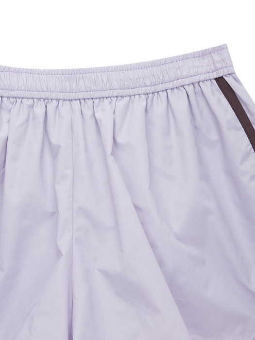 MATIN NYLON DOLPHIN SHORTS IN LILAC